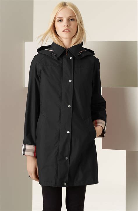 burberry black brit swing new raincoat|Burberry rain jacket.